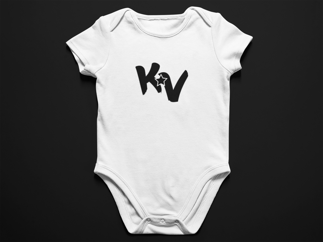 Kid Villa | Infant Onesie | White Shirt w/Black Logo