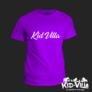 Kid Villa | Signature tee |  Purple/White