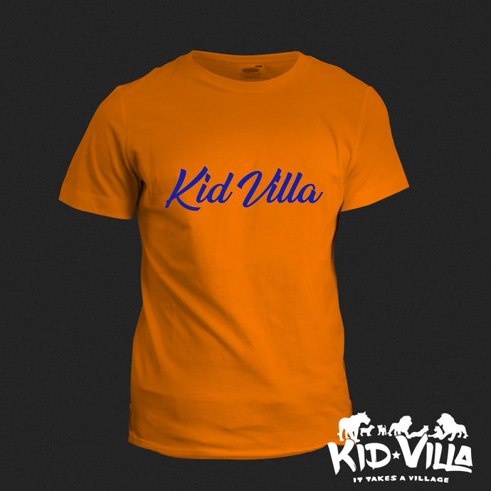 Kid Villa | Signature tee |  Orange/Blue