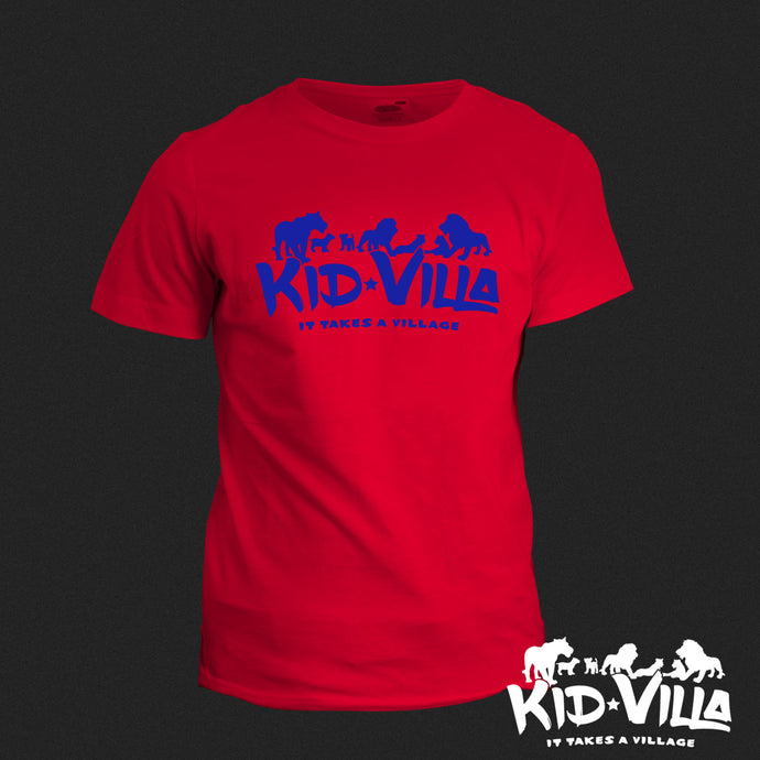 Kid Villa | logo tee |  Red/Blue