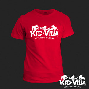 Kid Villa | logo tee | Red/White