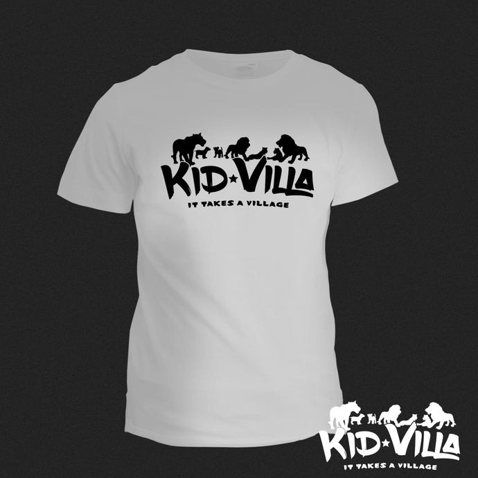 Kid Villa | logo tee |  White/Black