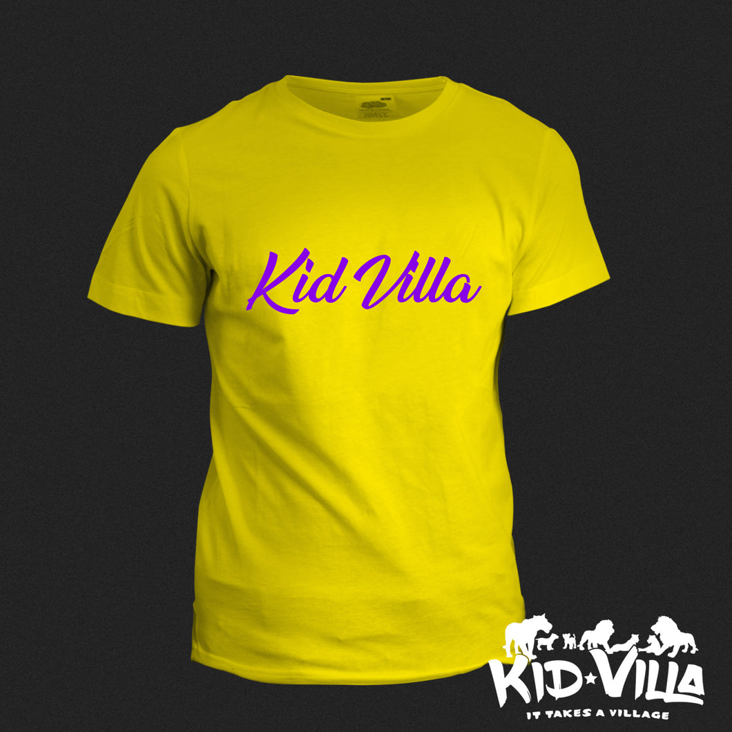 Kid Villa | Signature tee |  Yellow/Purple