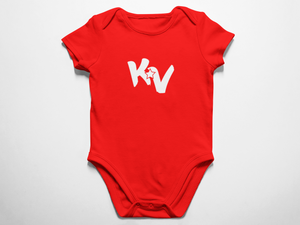 Kid Villa | Infant Onesie | Red Shirt w/Black or White Logo
