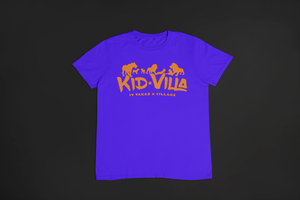 Kid Villa | logo tee |  Blue/Orange